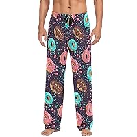 ALAZA Men's Donut Seamless Pattern Sleep Pajama Pant