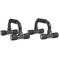 ProsourceFit Push-Up Bars (Set of 2)-Lightweight plastic handles with cushioned foam grips and slip resistant base