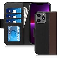 FYY for iPhone 13 Pro Max Case, [Support Magsafe Charging][Genuine Leather] Wallet Phone Case with Card Holder Protective Shockproof Cover for iPhone 13 Pro Max 5G 6.7