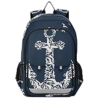 ALAZA Anchor Pattern Backpack Daypack Bookbag