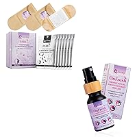 Heat Patches for Menstrual Cramps Based on Flow Strength, 10 Patches for Heavy Flow with Natural Herbs Oils + Natural Yoni Vulva Oil for Women PH Balance & Dryness Travel Size Moisturizer (0.5 fl oz)