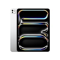 Apple iPad Pro 13-Inch (M4): Ultra Retina XDR Display, 512GB, Landscape 12MP Front Camera/12MP Back Camera, LiDAR Scanner, Wi-Fi 6E, Face ID, All-Day Battery Life — Silver