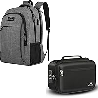 MATEIN Travel Laptop Backpack, Business Anti Theft Slim Sturdy Laptops Backpack with USB Charging Port, Smell Proof Bag, Odor Proof Bags Stash Box Container with Combination Lock