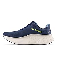 New Balance Men's Fresh Foam X More V4 Running Shoe, Nb Navy/Cosmic Pineapple/Heritage Blue, 9.5