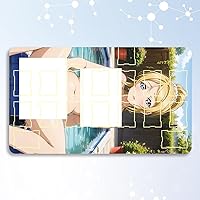 Love Master Card Game Play Mat Love Live Eri Ayase Play Mat Large Mouse Pad with Storage Case Card Game Card Frame (23.6 x 13.8 x 0.1 inches (60 x 35 x 0.3 cm)