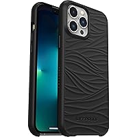 LifeProof for Apple iPhone 12 Pro Max, Drop Protective Case Made from Recycled Ocean Plastic, Wake Series - Non Retail Packaging - Black