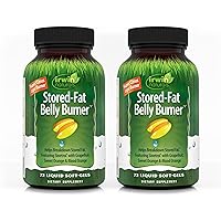 Irwin Naturals Stored-Fat Belly Burner - 60 Liquid Soft-Gels, Pack of 2 - Helps Support the Breakdown of Stored Fat - 40 Total Servings