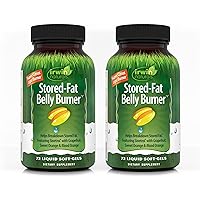 Irwin Naturals Stored-Fat Belly Burner - 60 Liquid Soft-Gels, Pack of 2 - Helps Support The Breakdown of Stored Fat - 40 Total Servings