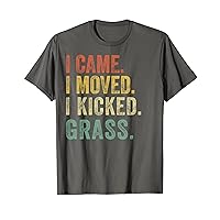 Gardening Dad Mowed Kicked Grass Father Day Gift Lawn-Mowing T-Shirt