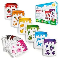 Magnetic Color Sorting Set - Color Sorting Toys for Toddlers, Color and Shape Sorting, Preschool Circle Time Learning Activities, Color Learning Toys, Color Matching Games for Toddlers