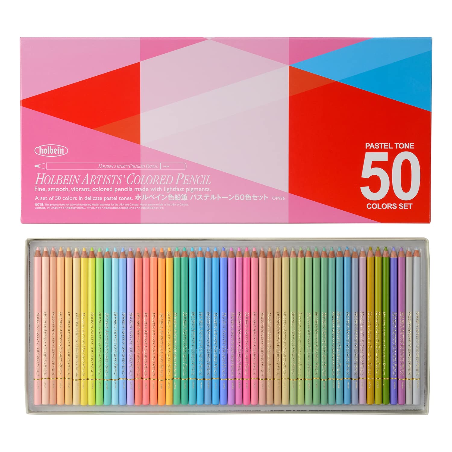 Mua 50 color pastel colored pencil set Holbein (japan import) trên Amazon  Anh chính hãng 2023 | Giaonhan247