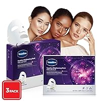 Vaseline Brightening Face Facial Mask Sheet - Skin Care Essence, HYDRATION RETENTION, SKIN BARRIER REINFORCEMENT [Made in Korea], 30 Count