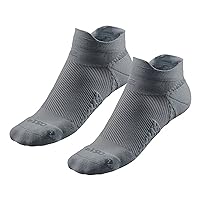 Road Runner Sports R-Gear OS1st Plantar Fasciitis No Show Socks for Men and Women (2 Pairs)