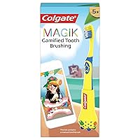 Magik Smart Toothbrush for Kids, Kids Toothbrush Timer with Fun Brushing Games Yellow 1 Count