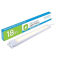 Enbrighten Premium Linkable Under Cabinet Fixture, 18in, LED, Linkable, 628 Lumens, 3000K Bright White, 38846-T1