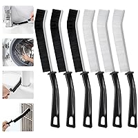 6Pcs Crevice Cleaning Brush, 2024 Upgraded Multifunctional Gap Cleaning Brush Tool for Bathrooms, Kitchens, Windows Toilet Refrigerator Coil Small Spaces, Grout Cleaner Brush