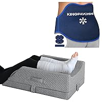 KingPavonini Back Ice Pack and Adjustable Leg Elevation Pillow