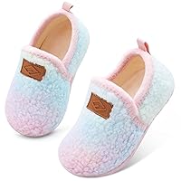 Lefflow Toddler Slippers Boys Girls House Shoes Slip on Baby Sock Shoes Lightweight Outdoor Walking Shoes