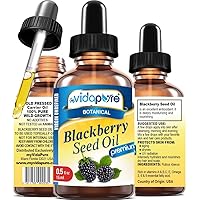 BLACKBERRY SEED OIL WILD GROWTH RAW. 100% Pure VIRGIN UNREFINED Undiluted 0.5 Fl.oz.- 15 ml. For Face, Body, Hair and Lip Care. by myVidaPure