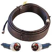 Wilson Electronics 75 ft. Black WILSON-400 Ultra Low Loss Coax Cable (N-Male to NMale)( 952375)