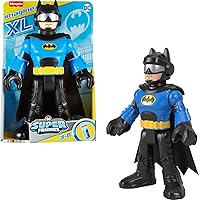Fisher-Price Imaginext DC Super Friends Batman XL Toy 10-Inch Poseable Figure for Pretend Play Ages 3+ Years, Biker Blue