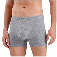 Sinzelimin Briefs for Mens Low-waist Base Layer Boxer Shorts Underwear Breathable with Comfortable Pouch Panties Underpant