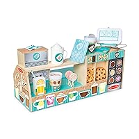 Melissa & Doug Wooden Café Barista Coffee Shop (35 Pieces) - FSC Certified