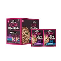 Wellness Core Grain Free Small Breed Mini Meals Chunky Variety Pack, 3 oz (Pack of 12)