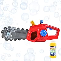Sunny Days Entertainment Bubble Chainsaw - Outdoor Pretend Play Toy for Kids, Red