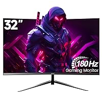 32-Inch FHD Curved Gaming Monitor: 165HZ/180Hz, 1ms Response Time, FreeSync & G-Sync, HDR10, 122% sRGB Coverage, DP/HDMI, VESA Compatible