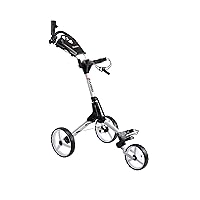 CUBE CART 3 Wheel Push Pull Golf CART - Two Step Open/Close - Smallest Folding Lightweight Golf CART in The World - Choose Color!