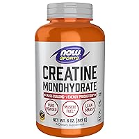 NOW Sports Nutrition, Creatine Monohydrate Powder, Mass Building*/Energy Production*, 8-Ounce
