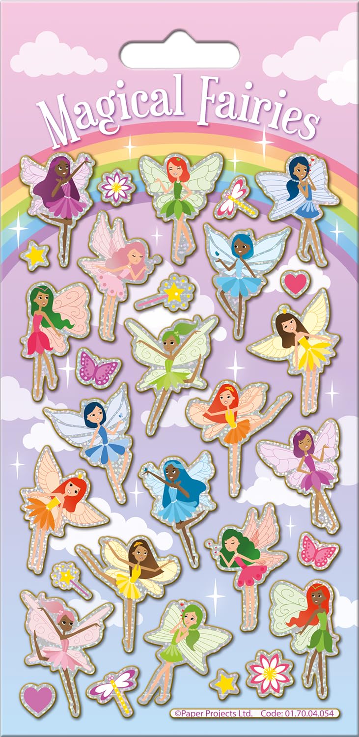 Paper Projects 01.70.04.054 Magical Fairies Sparkly Foiled Sticker Pack