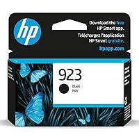 HP 923 Black Ink Cartridge | Works OfficeJet 8120 Series, OfficeJet Pro 8130 Series | Eligible for Instant Ink | 4K0T3LN