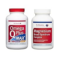 Dr. Sinatra Omega Q Plus MAX with 100 mg of CoQ10 and Magnesium Broad-Spectrum Complex Ultimate Heart Health Bundle | Advanced Cardiovascular Support for Healthy Cholesterol and Blood Pressure