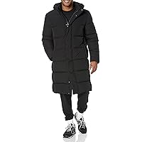 Amazon Essentials Men's Recycled Polyester Hooded Long Puffer