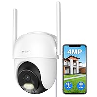 ARENTI 5g WiFi Outdoor Security Camera, 4MP Home Surveillance WiFi Camera, Plug-in，Pan/Tilt, 2.4G/5GHz Dual Bands, Color Night Vision Sound/Light Alarm AI Human Filtering Auto Tracking Two-Way Talk
