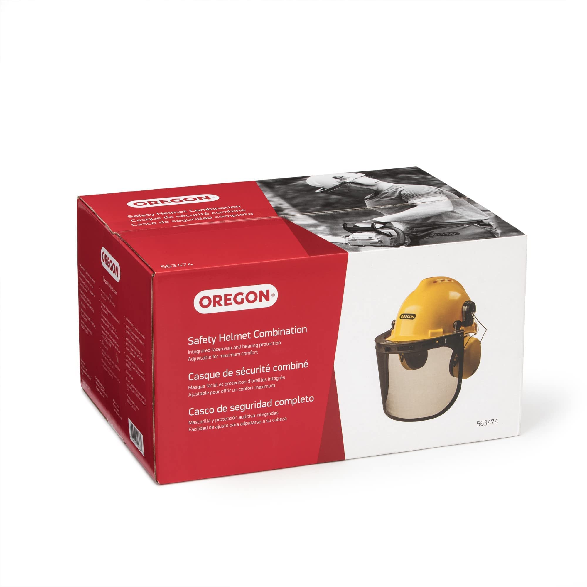 Oregon Chainsaw Safety Protective Helmet with Visor Combo Set