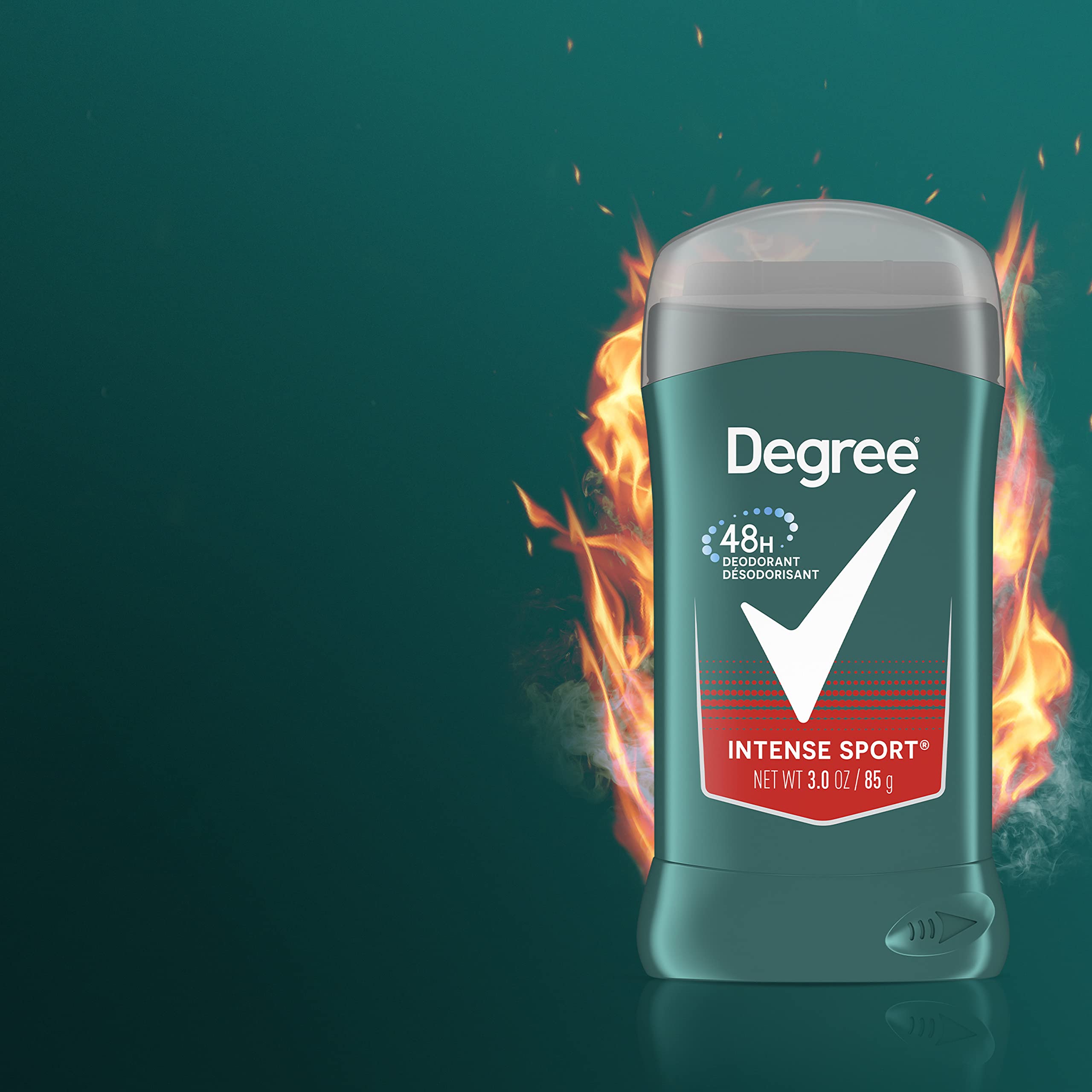 Degree Men Original Deodorant 48-Hour Odor Protection Intense Sport Deodorant For Men 3 Ounce (Pack of 6)