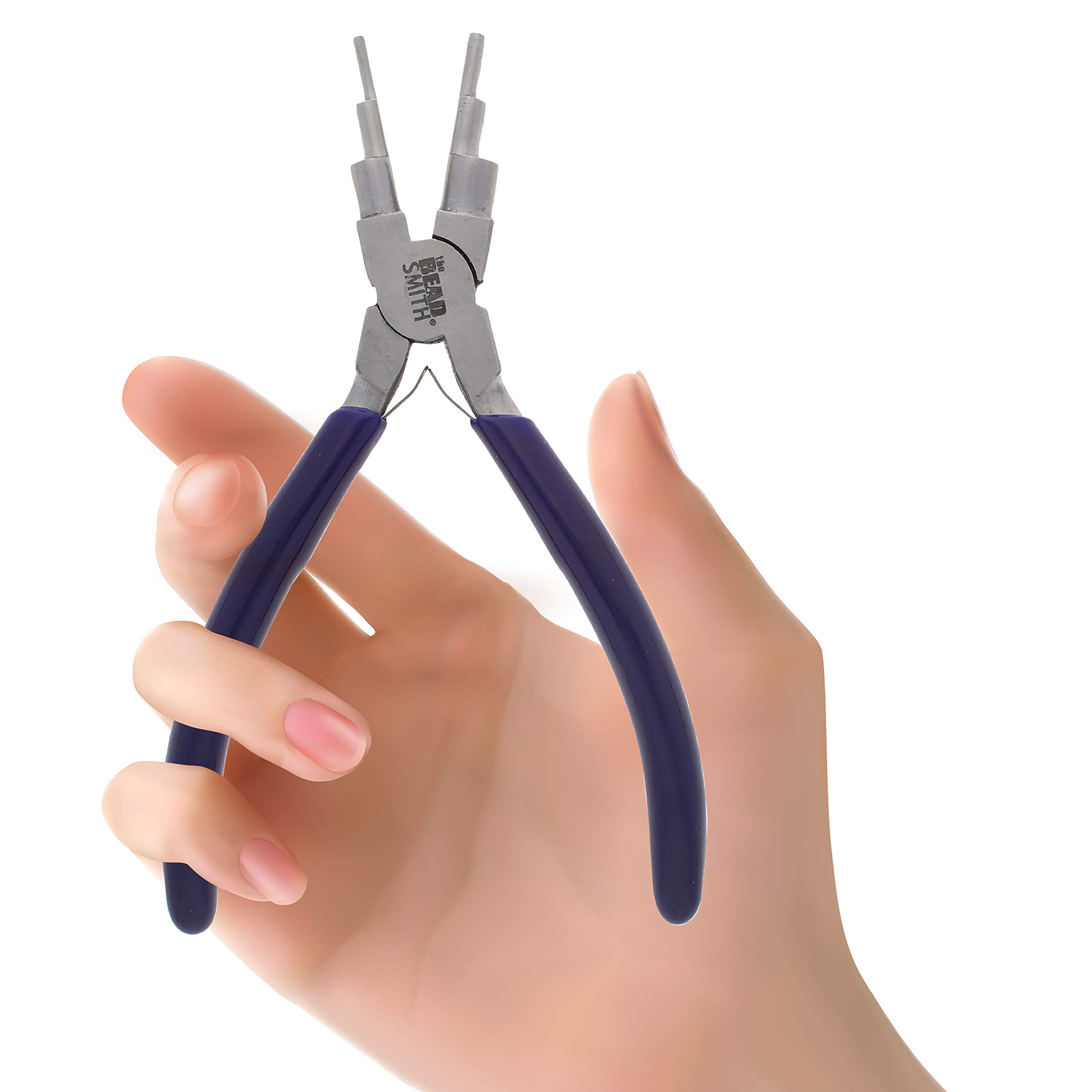 The Beadsmith Wire Bending Pliers - Consistently make up to 6 size loops & jump rings, 2-9mm - 5.75