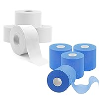 White Athletic Tapel and Pre-wrap Tape - No Sticky Residue, Easy Tear Athletic Tapes & Wraps, Gymnastics Tape for Athletes, Customizable Support and Skin-Friendly Comfort