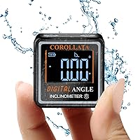 Ultra Small Digital Angel Finder Magnetic Level, Rechargeable Angle Cube, Table Saw Miter Gauge, 4 * 90 Degree Protractor Electronic Inclinometer, Wood Working Measuring Tool