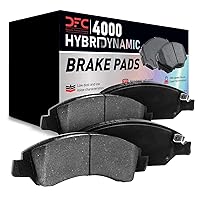 Dynamic Friction Company Front 4000 HybriDynamic Brake Pads and Hardware Kit 4000-1076-01