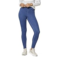 HUE Women's Curvy Fit Essential Denim Leggings