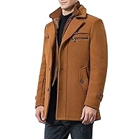 Brown Woolen Coat XS-4XL