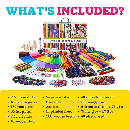 Kid Made Modern Arts and Crafts Supply Library - Coloring Arts and Crafts Kit
