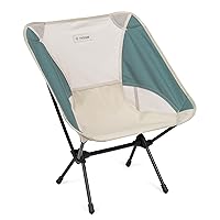 Helinox Chair One Original Lightweight, Compact, Collapsible Camping Chair, Bone/Teal