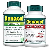 Genacol New Fast Action Plus Optimum: Winning Combination for Fast-Action Pain Relief and Long-Lasting Joint Health Support. All Natural