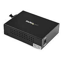 StarTech.com Multimode (MM) LC Fiber Media Converter for 10/100/1000 Network - 550m - Gigabit Ethernet - 850nm - with SFP Transceiver (MCM1110MMLC)