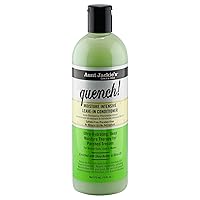 Aunt Jackie's Curls and Coils Quench Moisture Intensive Leave-In Hair Conditioner for Natural Curls, Coils and Waves, Enriched with shea Butter, 16 oz